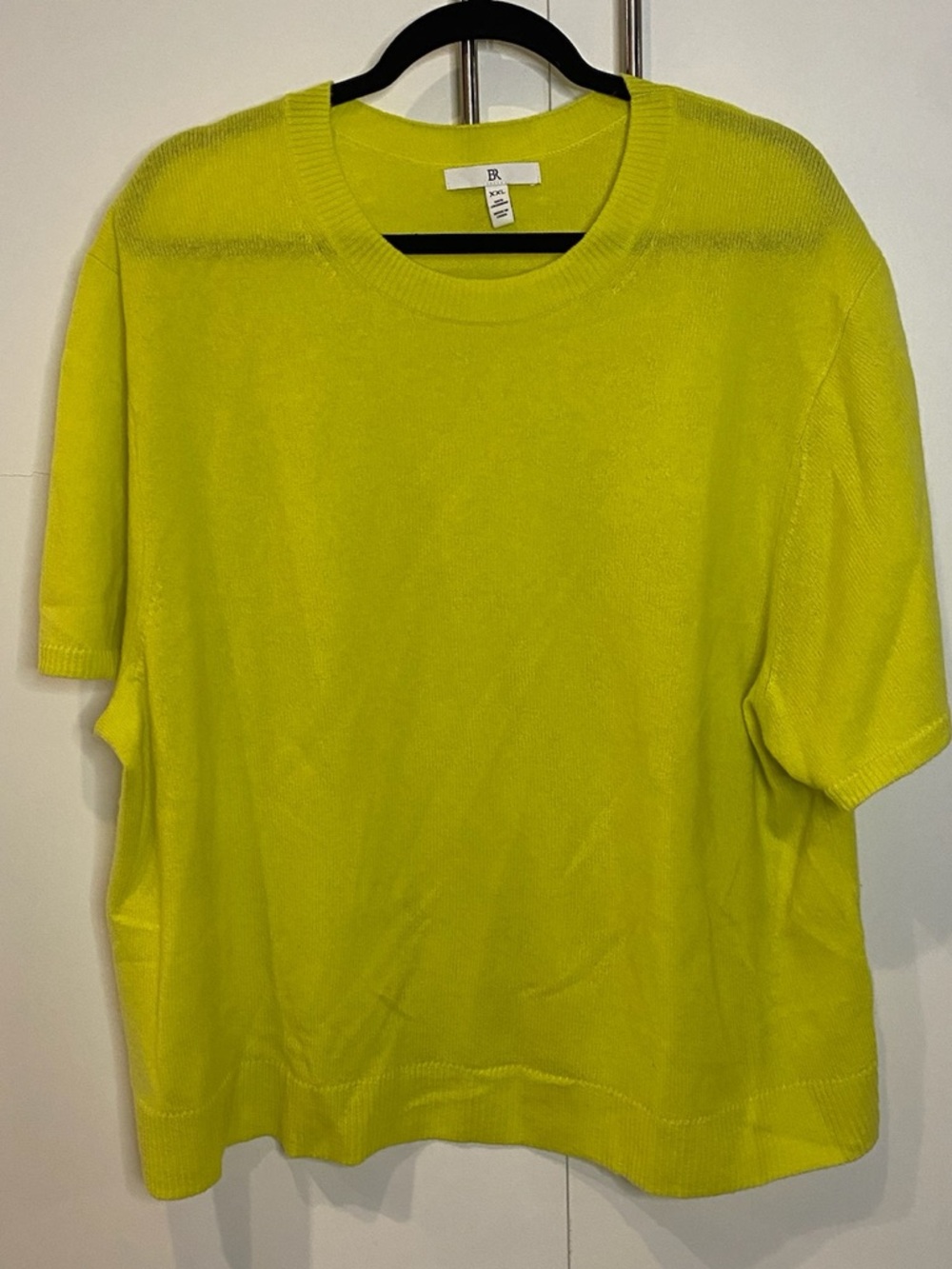 Banana Republic Neon Lime Cashmere Crewneck Sweater - XXL